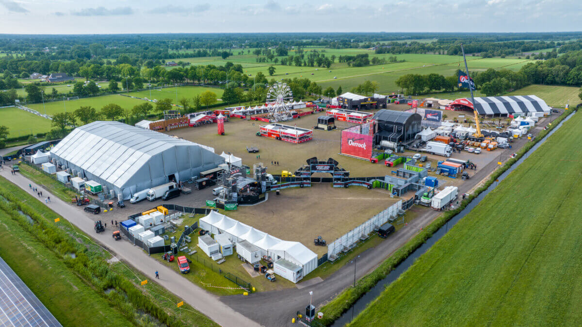 solar powered festival build up